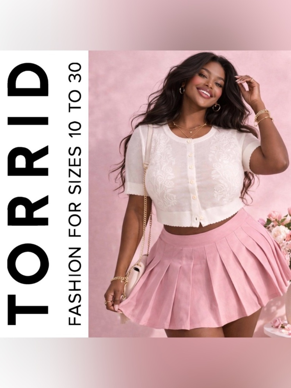 Torrid Cream Pointelle Lace Button Front Embroidered Cropped Shrug Cardigan, NWT